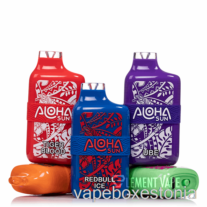 Vape Box Estonia Aloha Sun 7000 ühekordne Valge Virsikujää